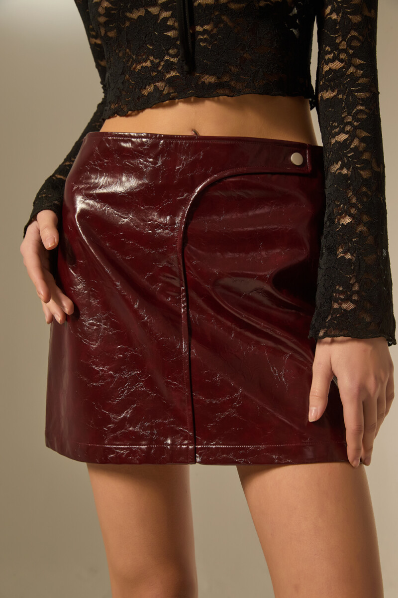 Falda Leis - Cereza Oscuro 