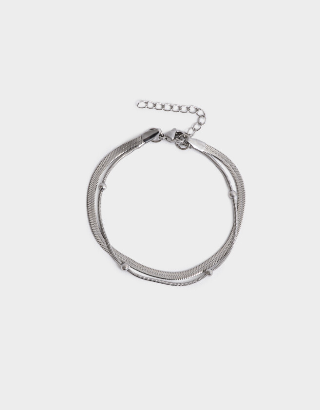 Pulseras Flexibles Sets Acero quirúrgico Pulseras Flexibles Sets De Acero Quirúrgico - Plateado