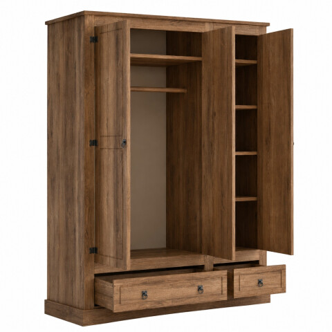 ROPERO 3 PUERTAS 2 CAJONES NATURAL MEX031 1783 ROPERO 3 PUERTAS 2 CAJONES NATURAL MEX031 1783