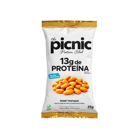 Maní Tostado Sin Sal +13 Proteína 35g Picnic Mani Tostado S/sal 35g Picnic