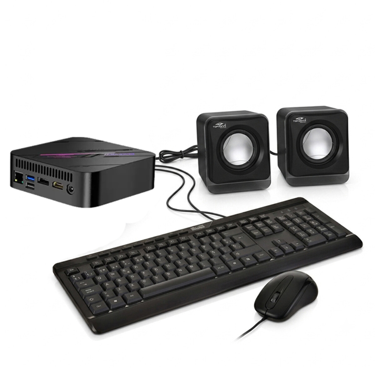 Mini PC BlackView Reacond. AMD Ryzen 7 5825u. RAM 16GB. Disco Sólido 500GB. Incluye teclado, mouse y parlantes NUEVOS 