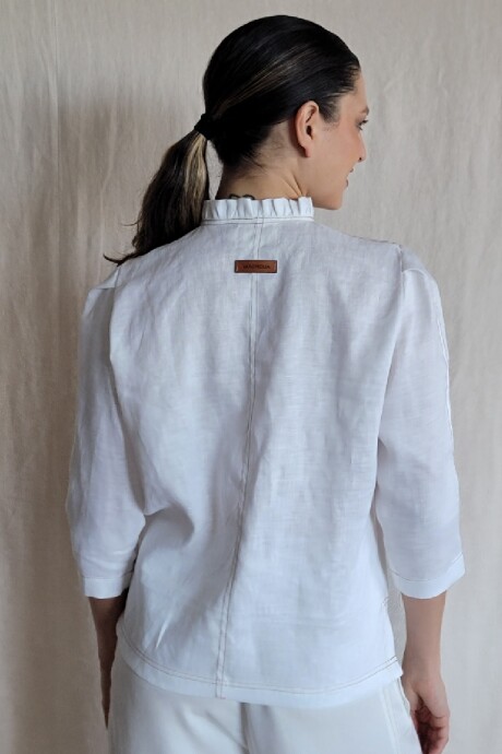 Camisa Carlotta 2.0 Puro Lino Blanco