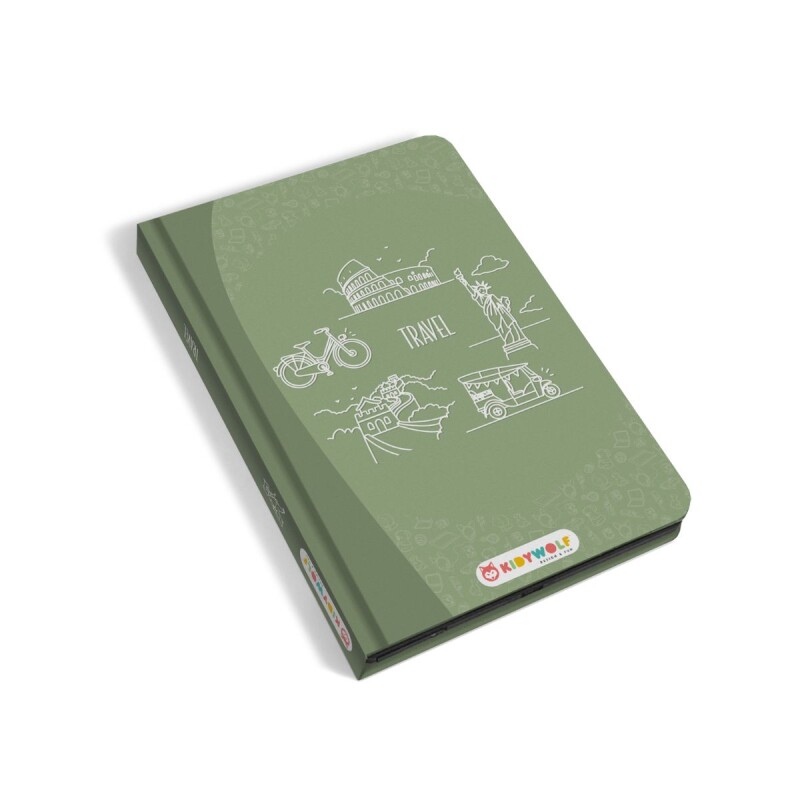 Mini Pizarra Led con libro y actividades Viajes