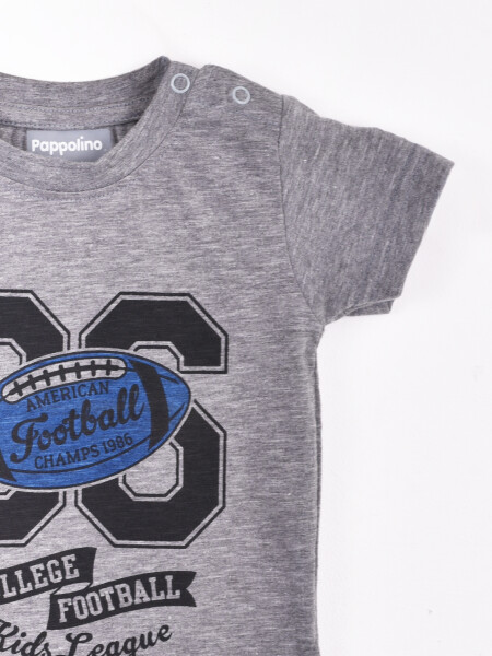 REMERA POLONIO GRIS MELANGE M