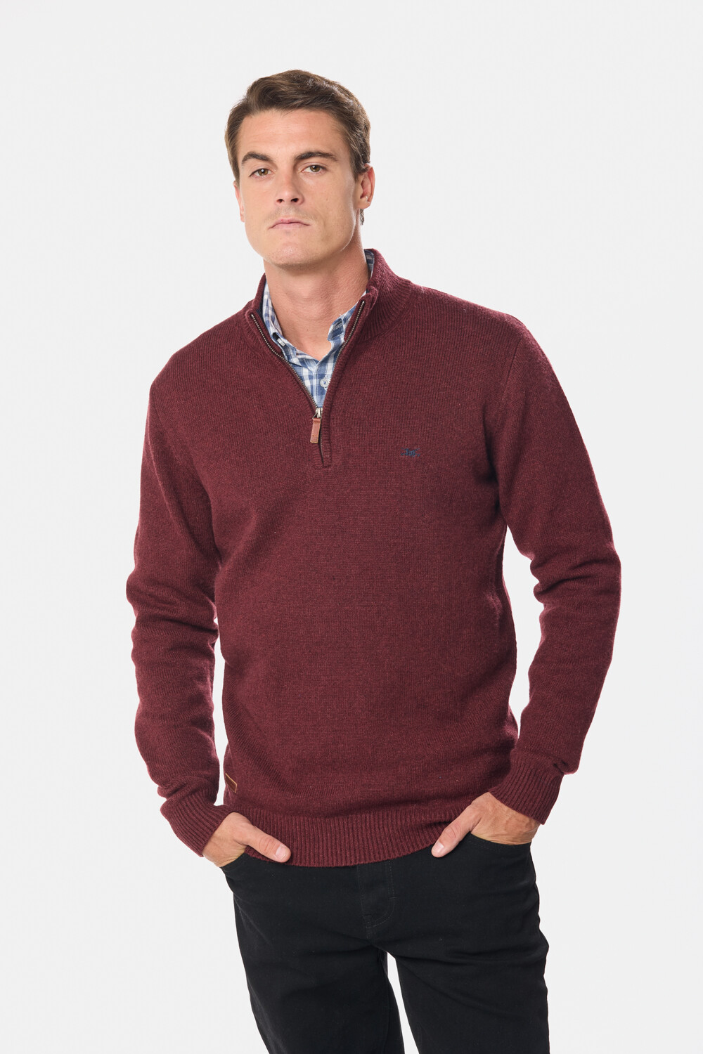BUZO DE LANA DE ABRIGO Bordo