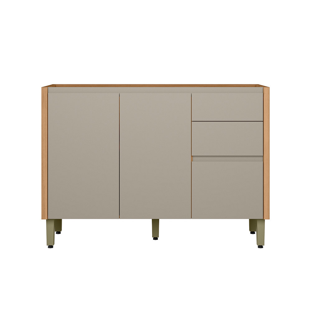 MODULO BAJO MESADA DOS PUERTAS TRES CAJONES SIN TAPA MODELO ALLURE Modulo Bajo Mesada Dos Puertas Tres Cajones Sin Tapa Modelo Allure