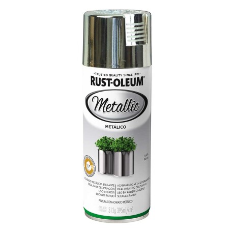 Esmalte Aerosol Efecto Metálico 312g Rust-Oleum Plata