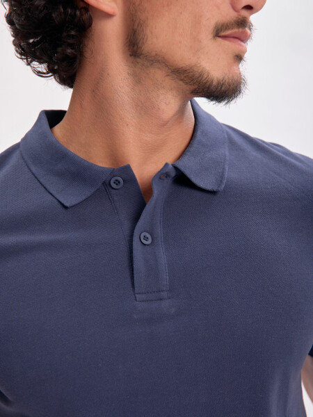 Remera polo piqué Azul Marino