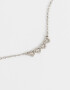 Cadena Corta con Dije Corazón Collar Con Corazones - Plateado