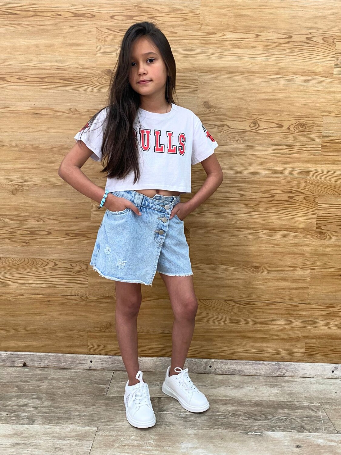 Falda Pollera Short De Jean C-81 SHORT POLLERA STONE RÍGIDO