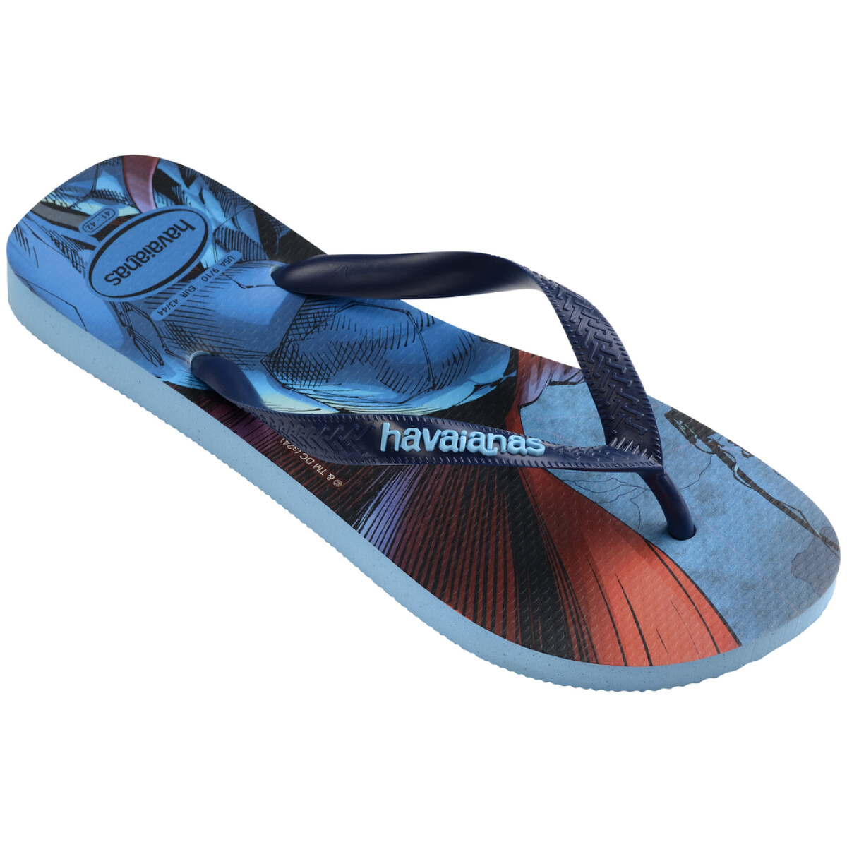 Sandalias Havaianas Top Heróis DC Hombre - Azul Lavanda 