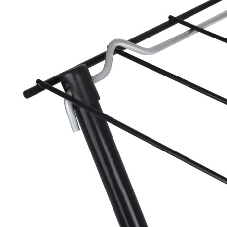 Tendedero Slim Mor de Pie Piso Plegable en Acero 5.2Mt Ropa Negro