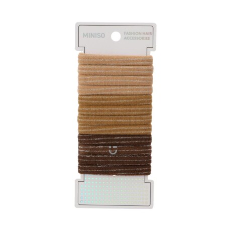 Goma de cabello 12pcs marrón
