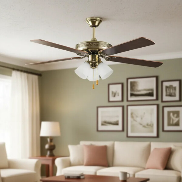 Ventilador De Techo Kassel 52" Ks-vt523l VENTILADOR DE TECHO KASSEL 52" KS-VT523L