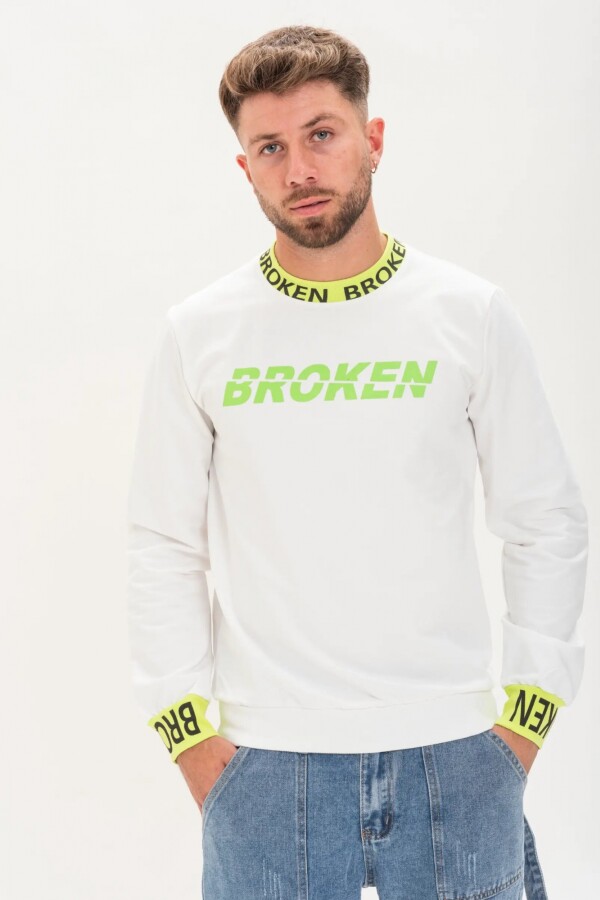 Buzo Broken Blanco