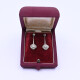 Caravanas antiguas oro 18k con brillantes. Caravanas antiguas oro 18k con brillantes.