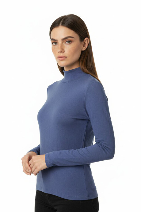 Polera Afassa Azul Piedra