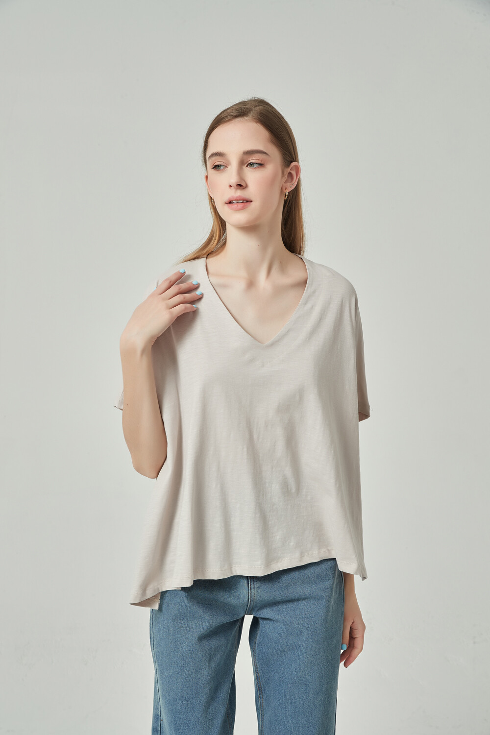 Remera Slatina Taupe Claro