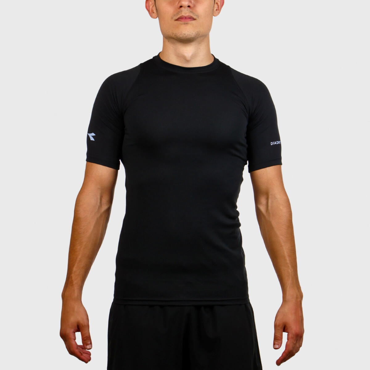 Diadora Unisex Sport T-shirt Dry Fit Termal-black - Negro 