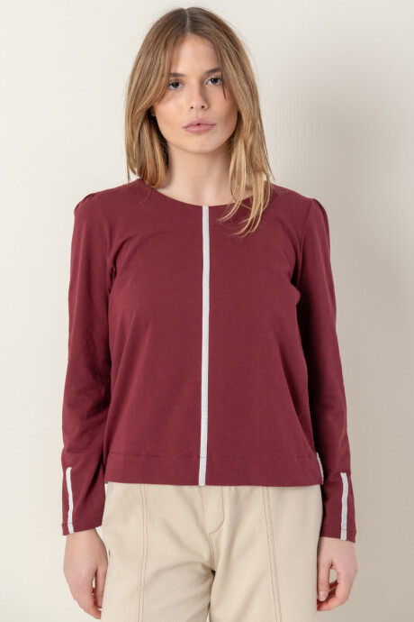 Remera soft Bordeaux