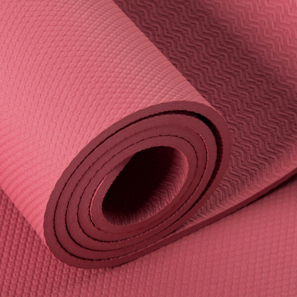 Yoga Mat Sukha Aprendiz Con Alineación 6mm Rojizo