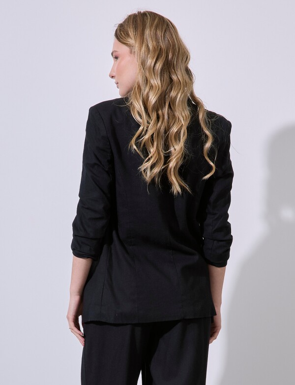 Blazer Lino Mga Frun NEGRO
