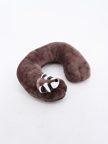 ALMOHADA DE VIAJE MAPACHE GRIS