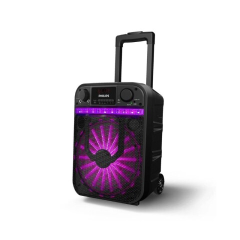 PARLANTE 12" PHILIPS 40W BLUETOOTH CON RUEDAS Negro