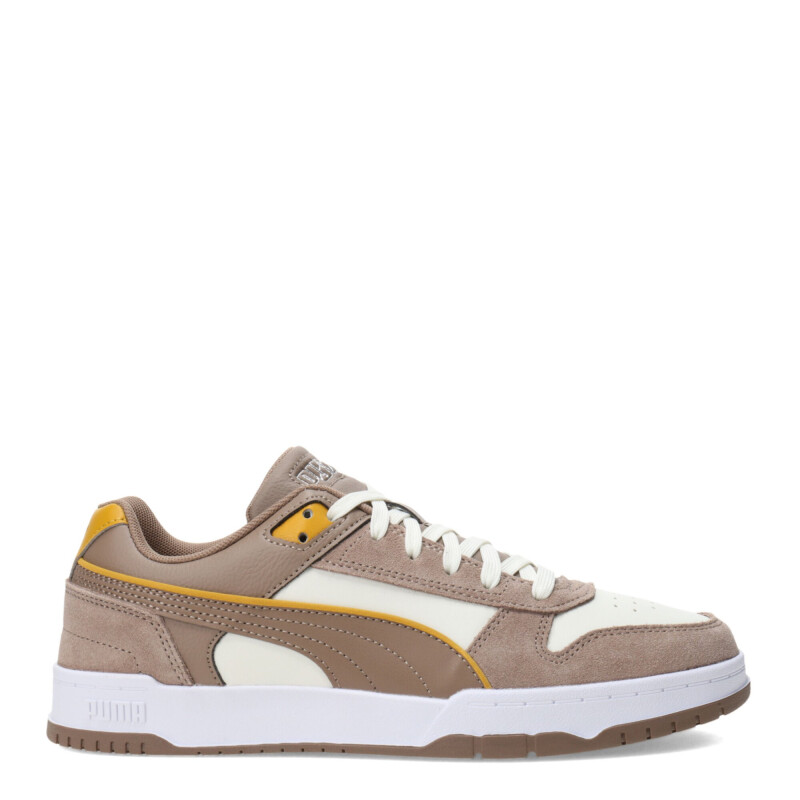 Championes de Hombre Puma Game Low SD Blanco - Taupe - Amarillo