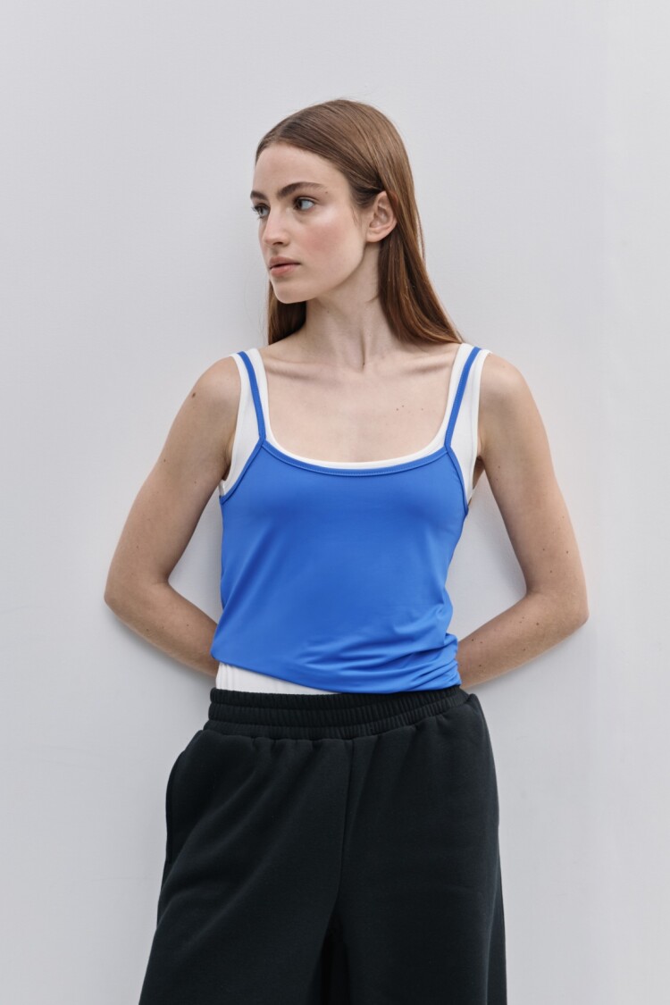 MUSCULOSA TULIPAN Azul Francia