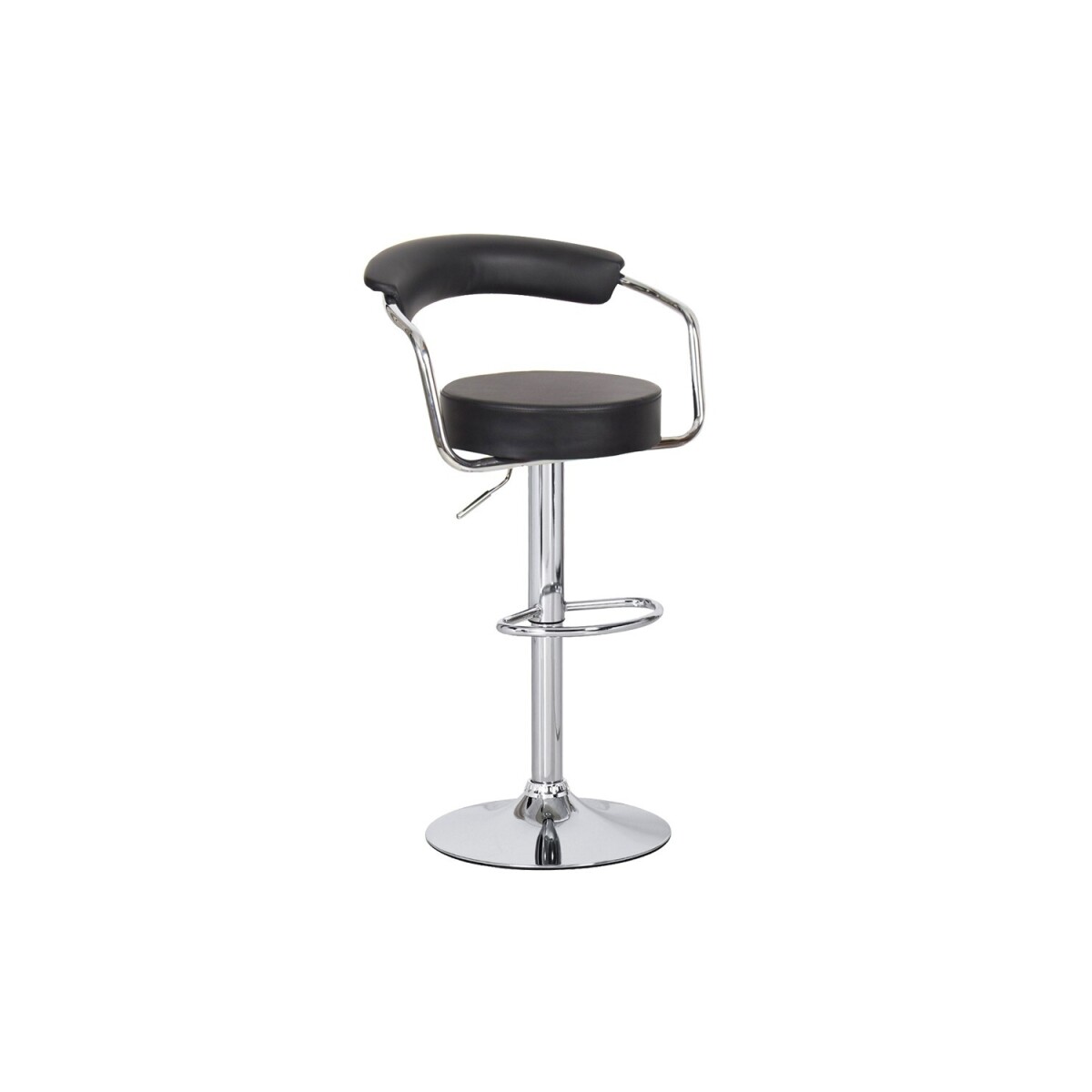 Taburete Kai Ideal para Bar C/Respaldo - Negro 