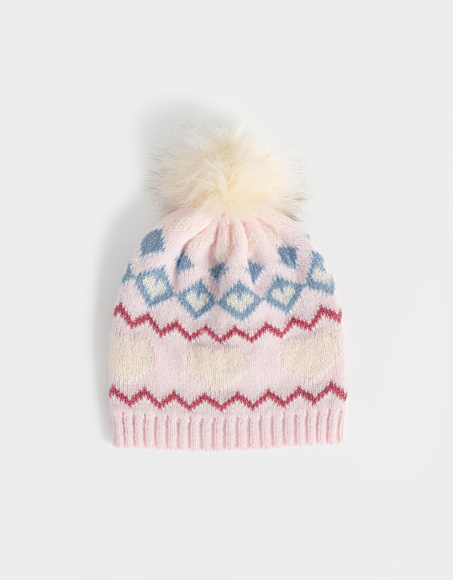 Gorros Infantiles Con pompones Gorro Infantil Tejido - Combinacion Multicolor