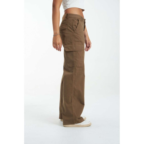 Pantalón cargo Lana Musgo