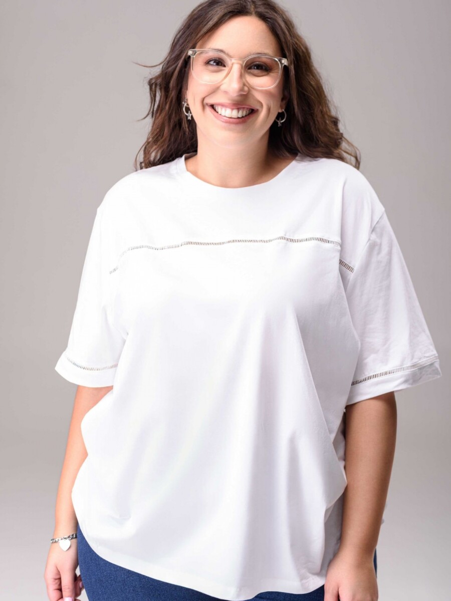 Remera Festón blanca