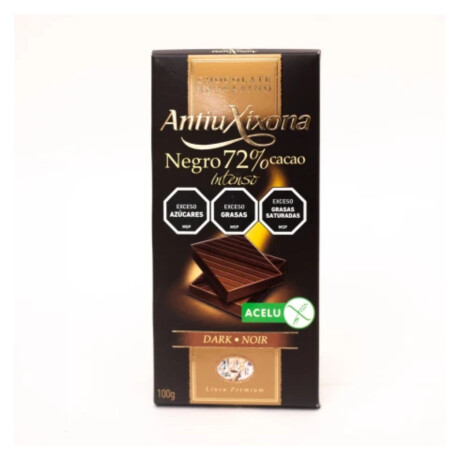Chocolate Antiuxixona Negro 72% 90g Chocolate Antiuxixona Negro 72% 90g