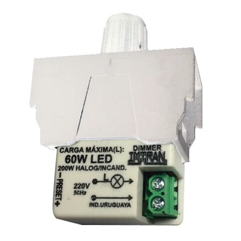 Dimmer p/lámparas LED hasta 60W, presta blanco LD0470P