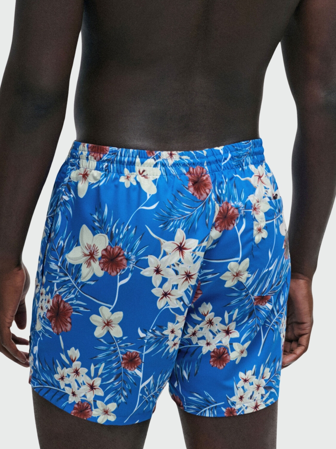 BOSS Black - Short Baño Estampado Azul