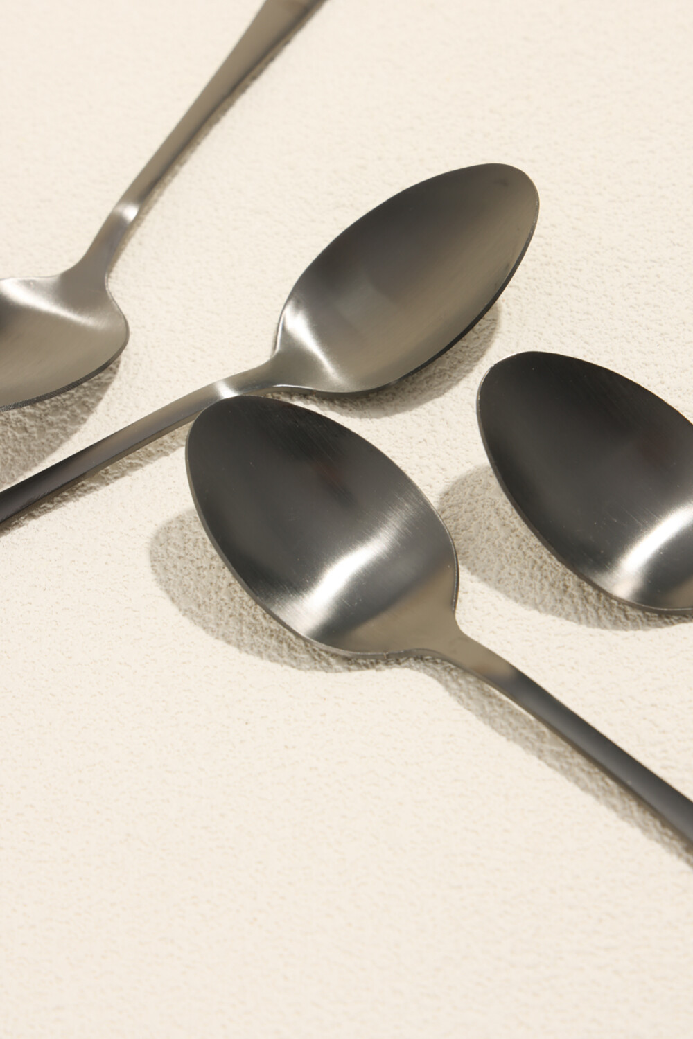 Cuchara De Té Olivo Set 4 Un. Negro Color Unico