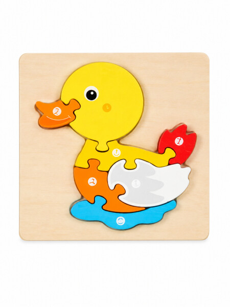 PUZZLE DE ENCASTRE PATO MULTICOLOR