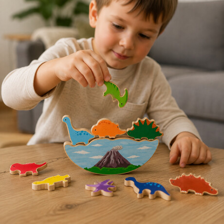 Juego de jenga de balanceo dinosaurios Sc