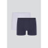 CUECA BOXER MASC AZUL/BRANCO