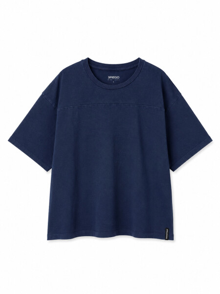 REMERA PONCHE AZUL OSCURO
