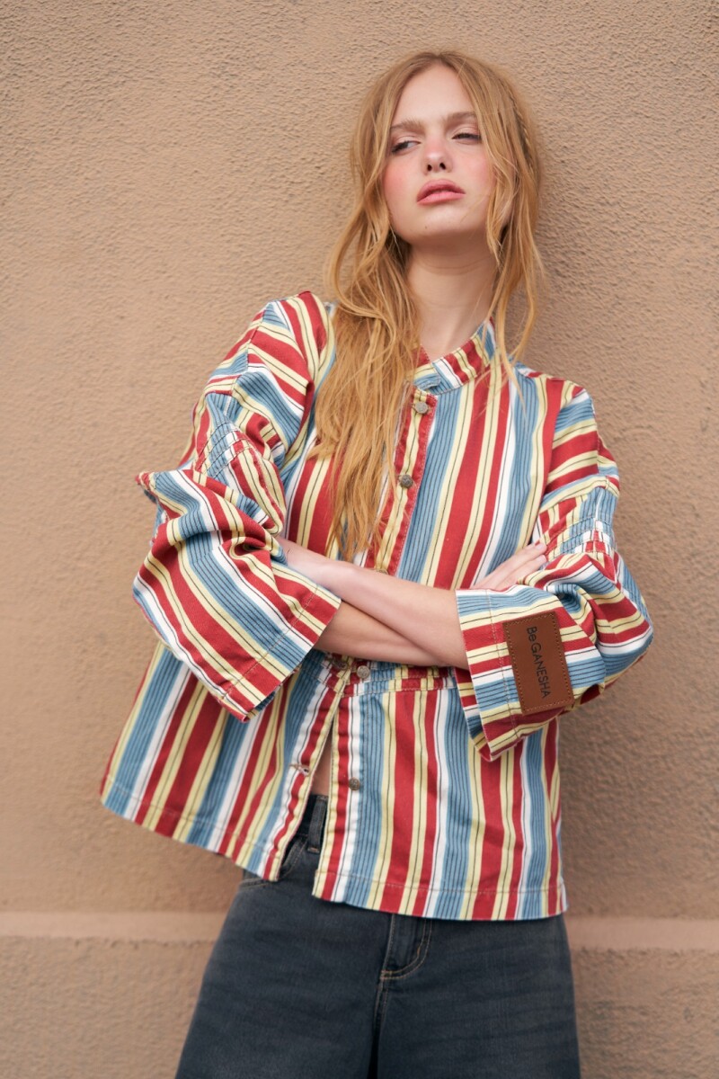 Camisa Mao Estampado Rojo