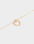 Cadena Corta con Dije Corazón Cadena Con Dije De Corazón - Dorado