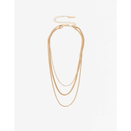 Collar Multicadenas Dorado