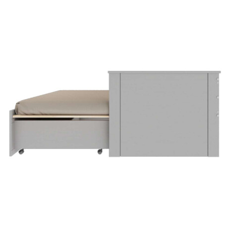 Cama Palino 1 Plaza / auxiliar Funcional Gris