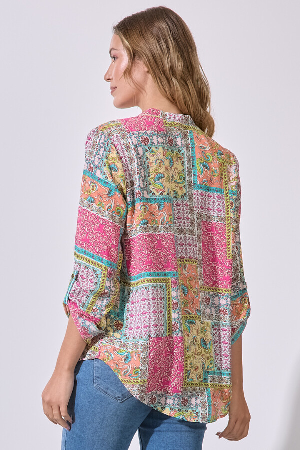 Blusa Patch MULTI/FUCSIA