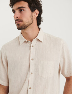 012265 CAMISA HARRINGTON LABEL Natural