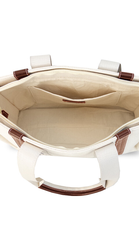 TOTE BAG MALASIA CRUDO C/HABANO