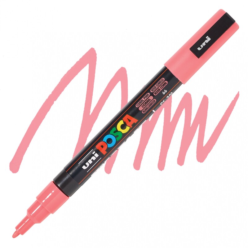 Marcador Uni Posca 1,3Mm Rosa Coral #MARCADOR UNI POSCA 1,3MM ROSA CORAL